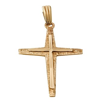 9ct gold 1.2g Vintage Cross Pendant